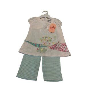 Bon Bebe two piece set size 12 months NWT